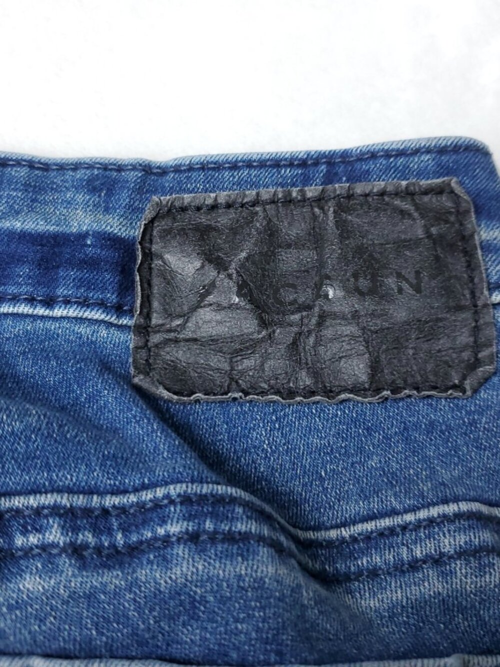 Pacsun Skinny Moto Jeans Mens Size 32x32  Stacked Blue  Active Stretch - Picture 9 of 9